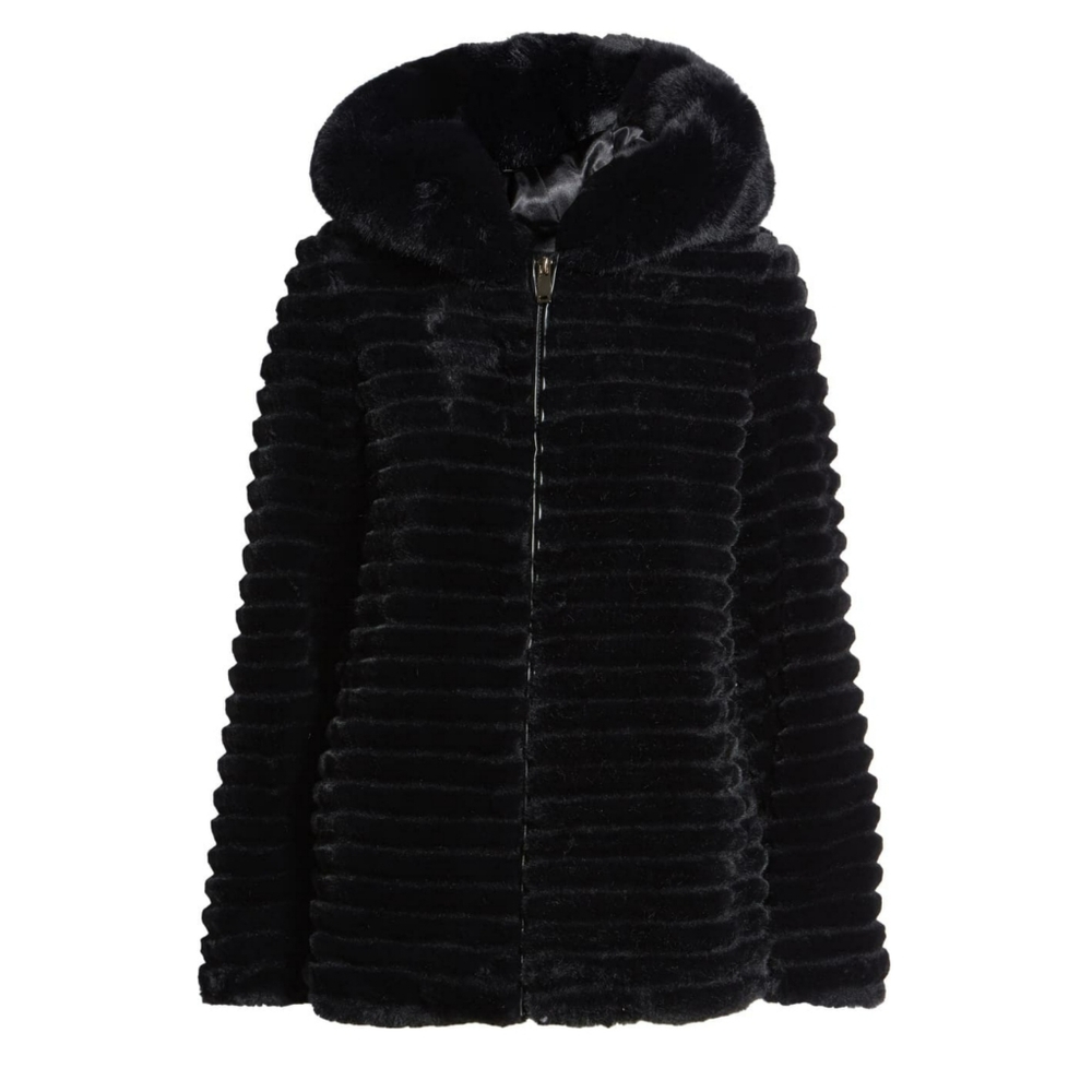 *NEW* Reversible Brown Faux Fur Coat